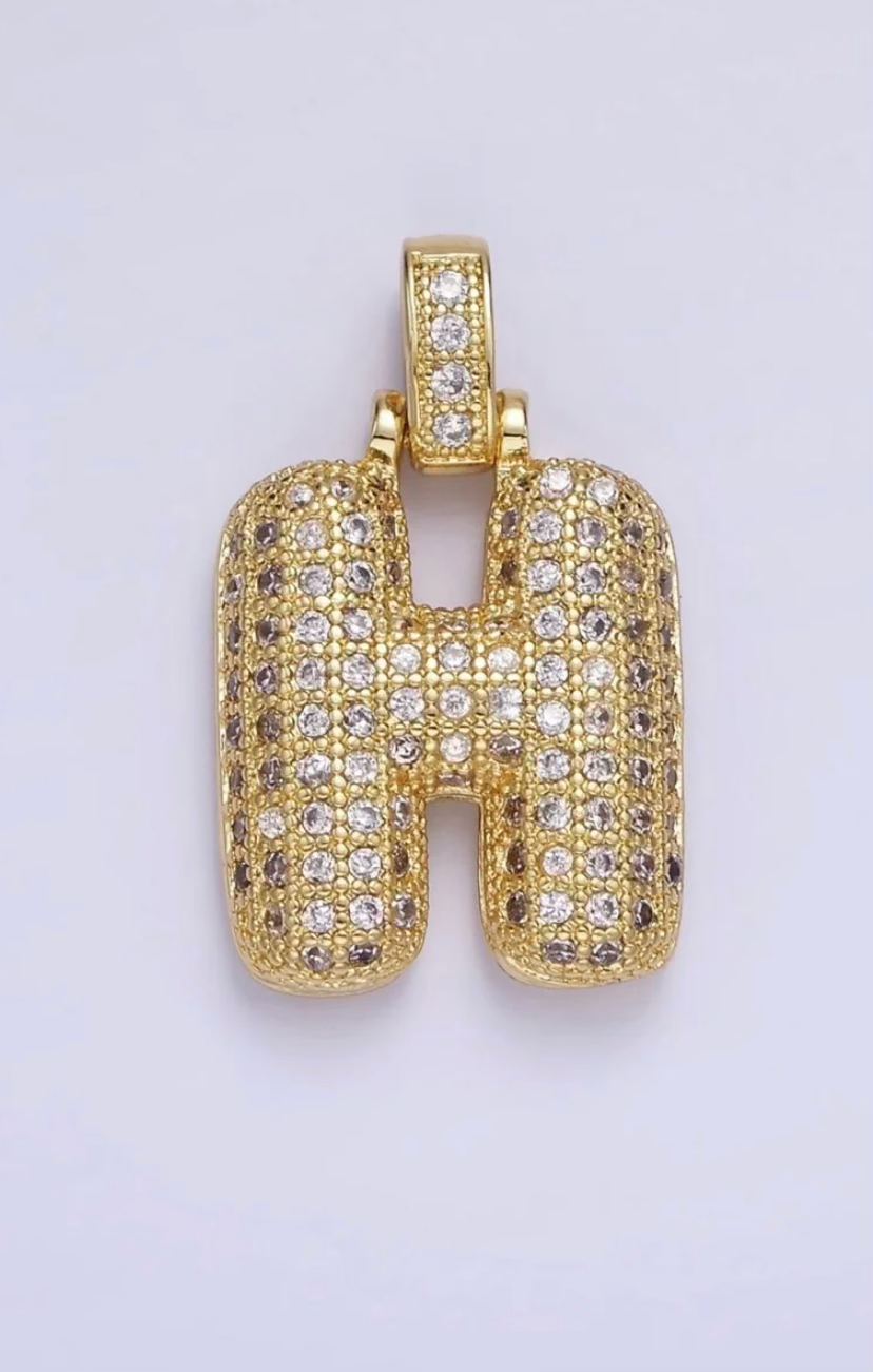 Pavé Initial Pendant Necklace