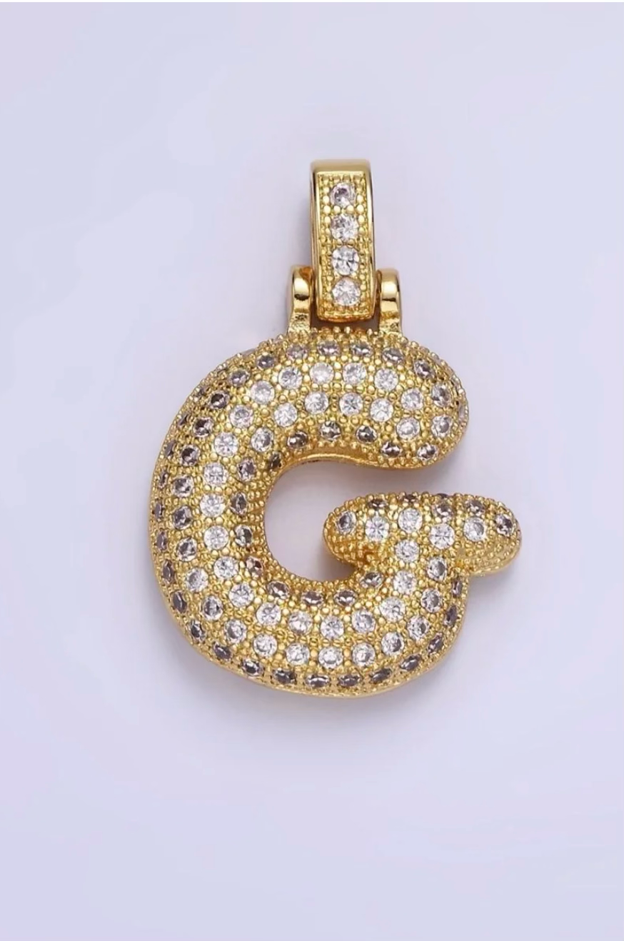 Pavé Initial Pendant Necklace