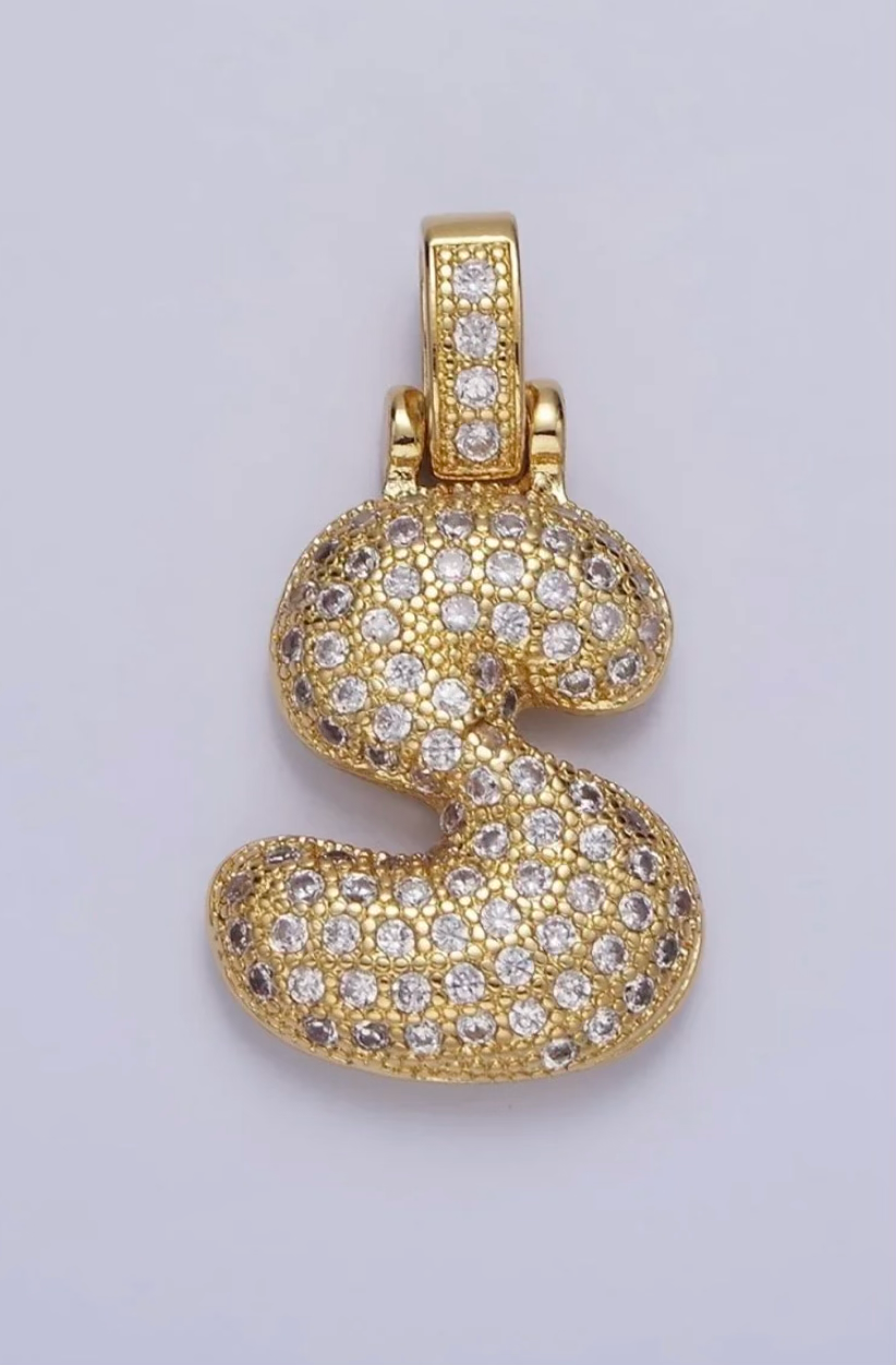Pavé Initial Pendant Necklace