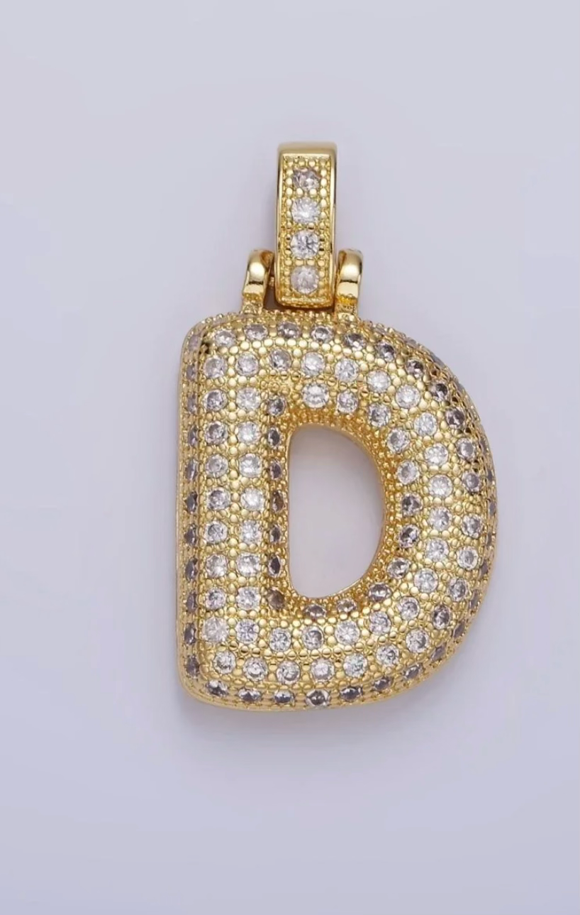 Pavé Initial Pendant Necklace