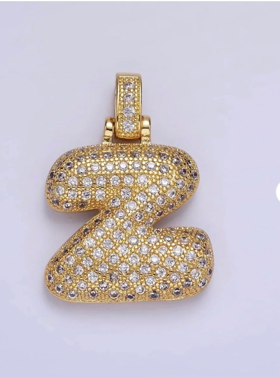 Pavé Initial Pendant Necklace