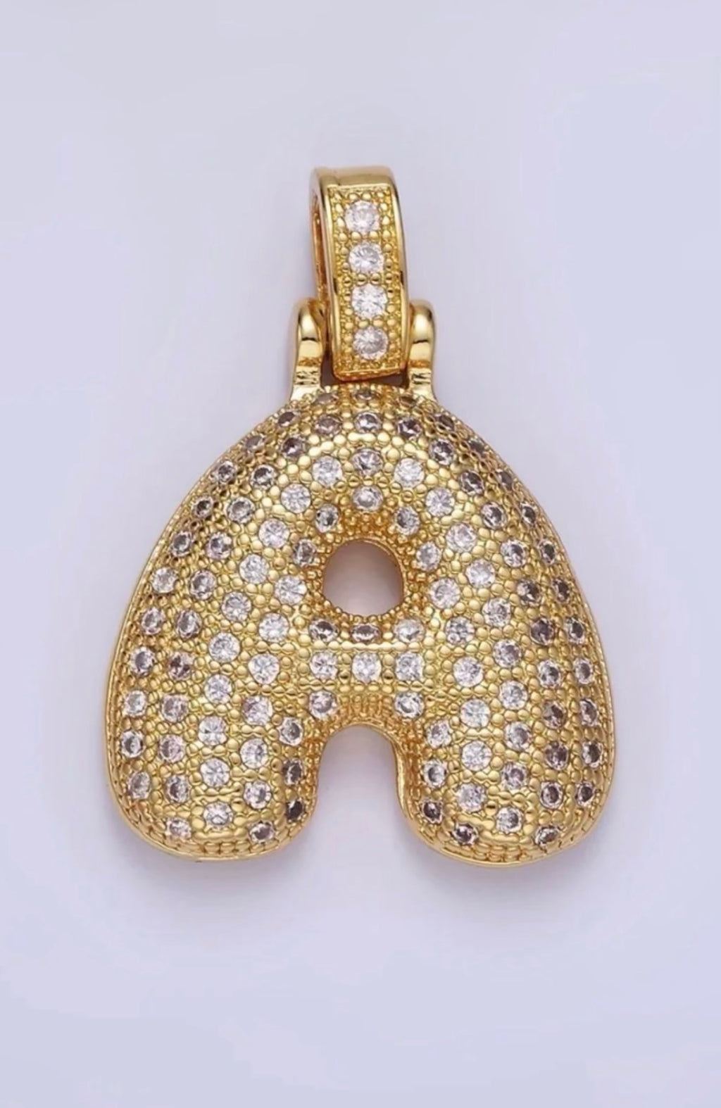 Pavé Initial Pendant Necklace
