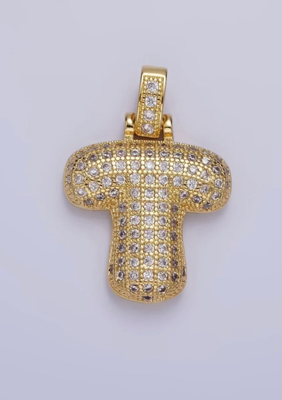Pavé Initial Pendant Necklace