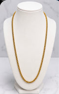 Gold Box Chain Necklace