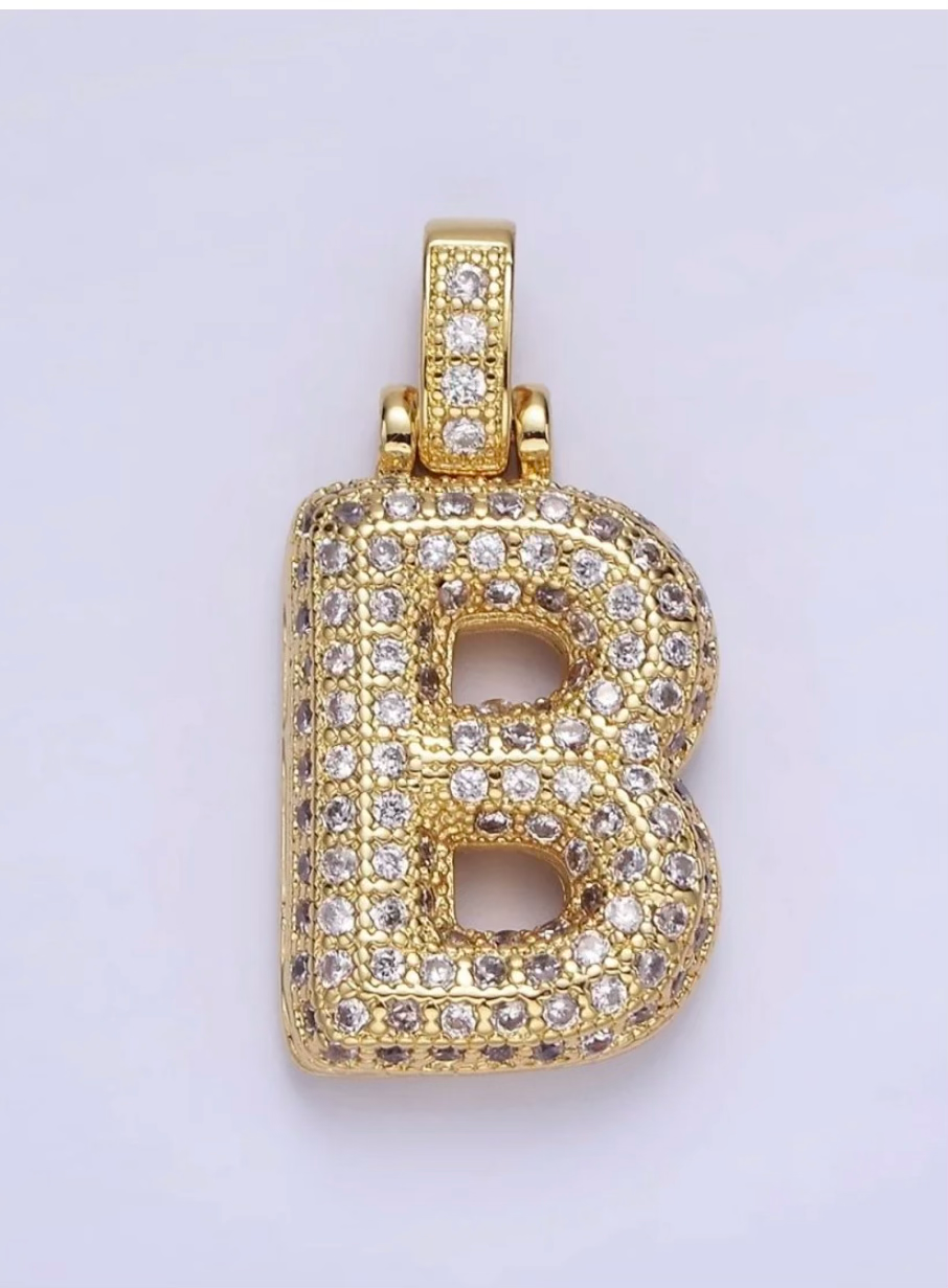 Pavé Initial Pendant Necklace