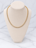 Gold Bezel Tennis Necklace