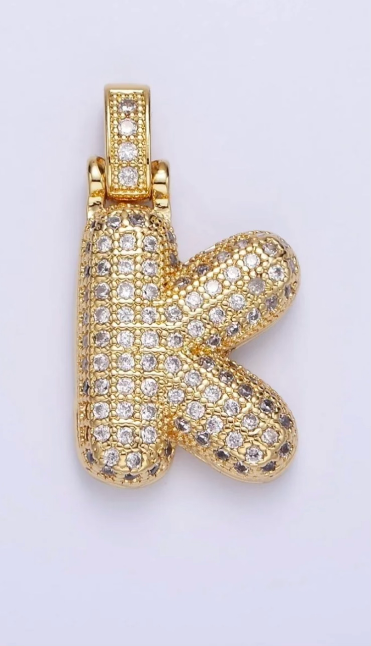Pavé Initial Pendant Necklace