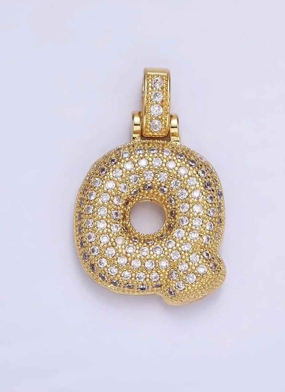 Pavé Initial Pendant Necklace