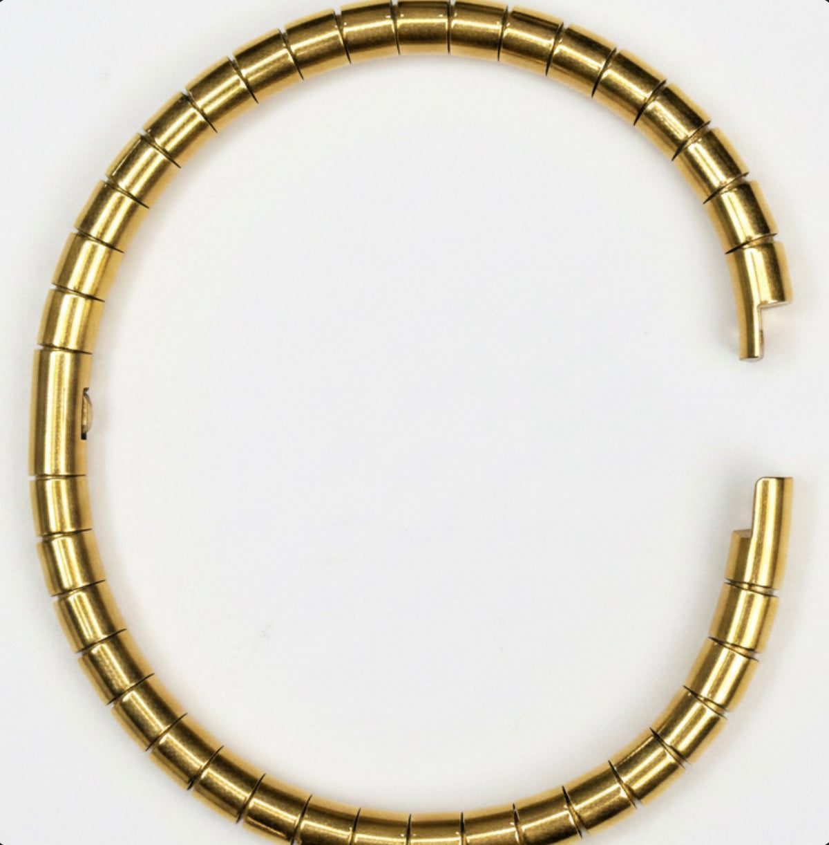 Gold Tone Hinged Bracelet