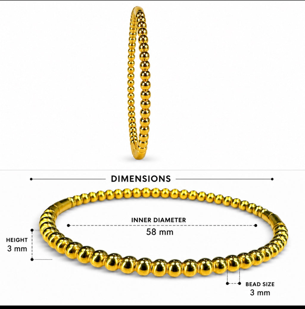 Beaded Chain Bracelet With Small Spheres