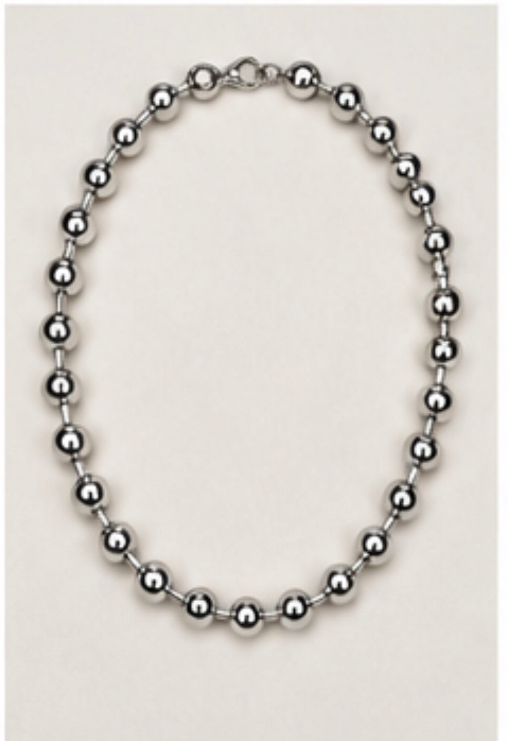 Silver Ball Necklace 1093