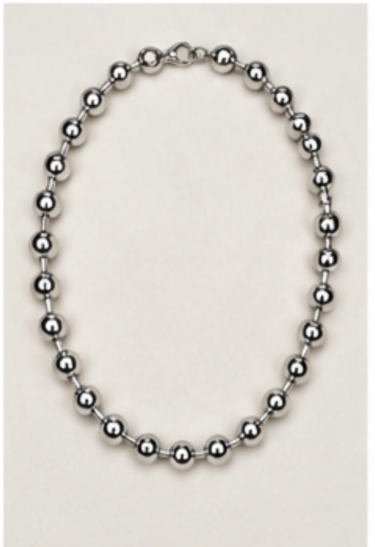 Silver Ball Necklace 1093