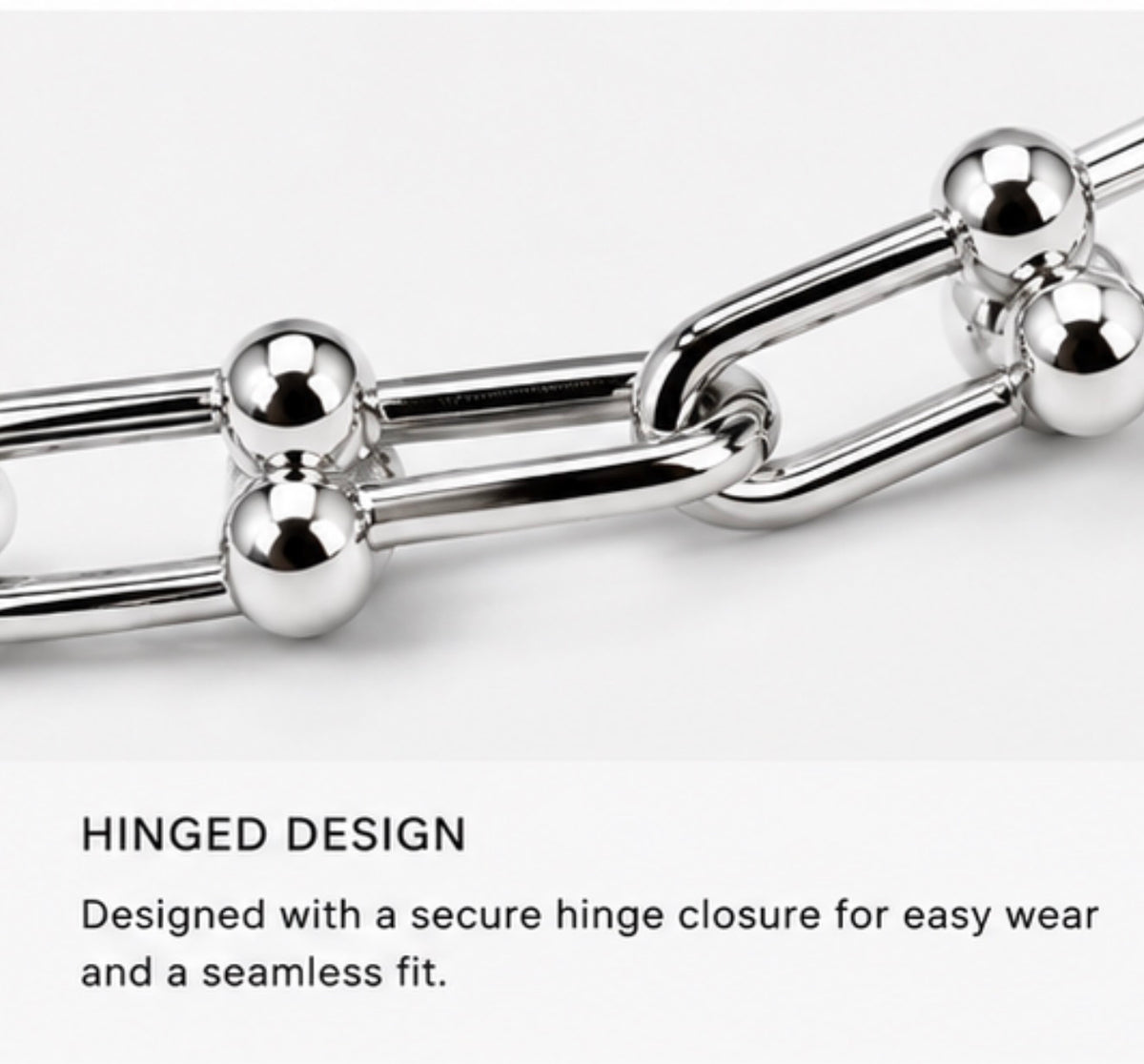 Silver Link Ball Chain Bracelet