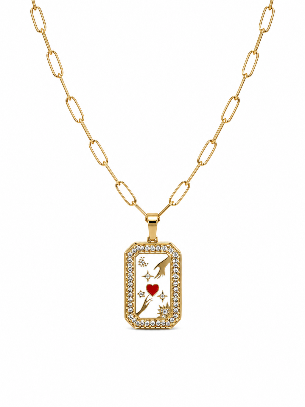 Heart Connection Pendant Necklace1092