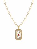 Heart Connection Pendant Necklace1092