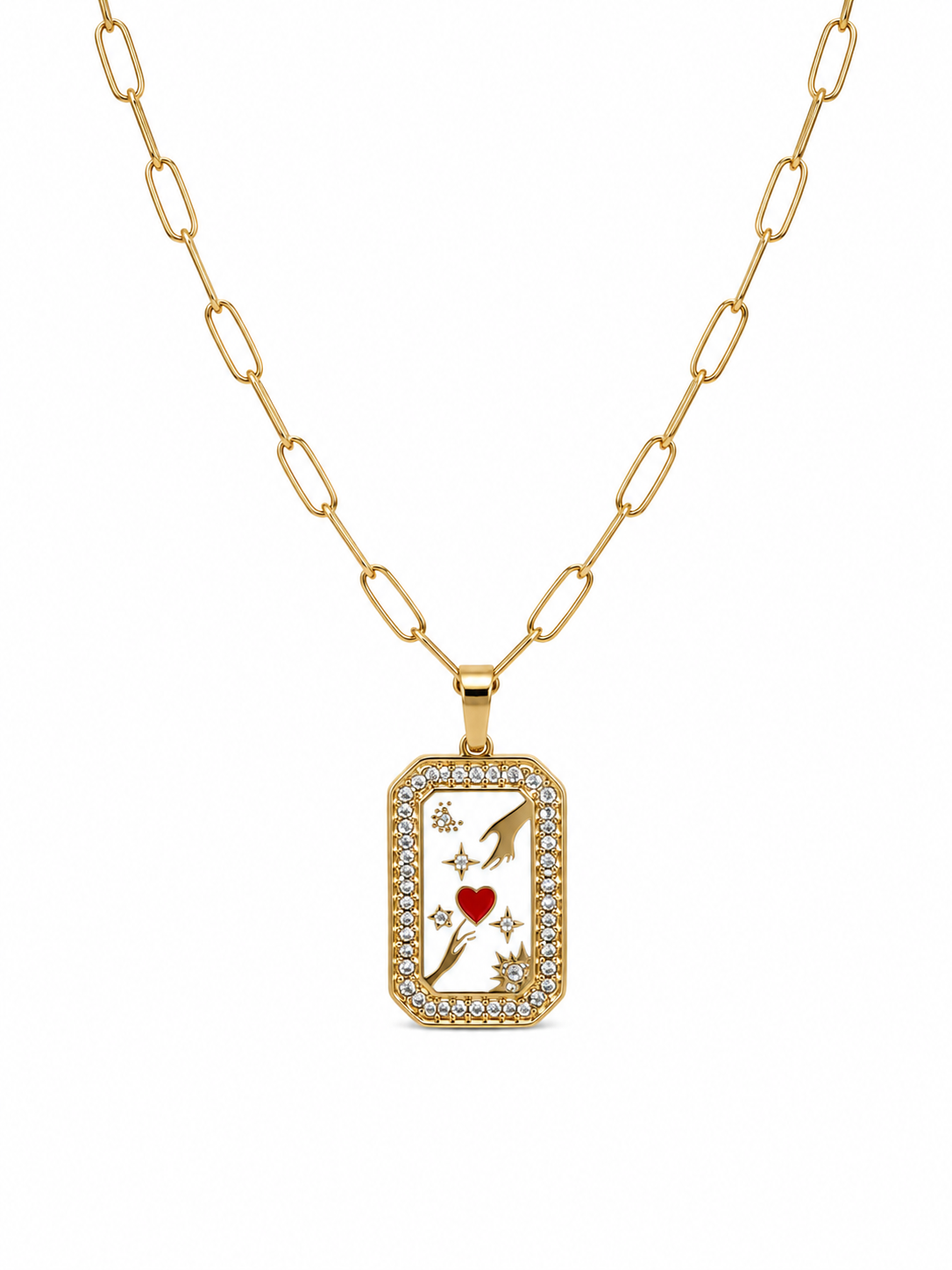 Heart Connection Pendant Necklace1092