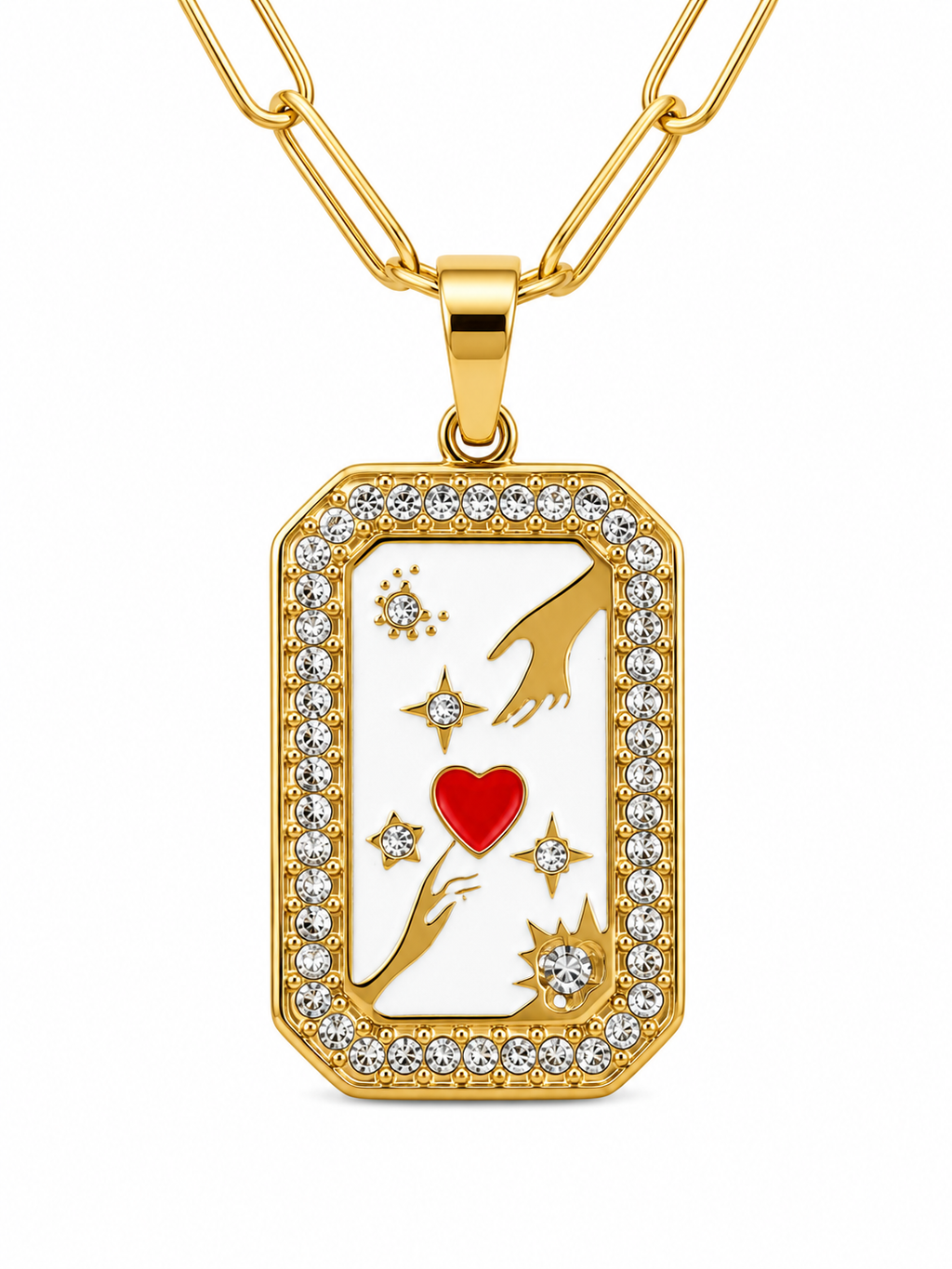 Heart Connection Pendant Necklace1092