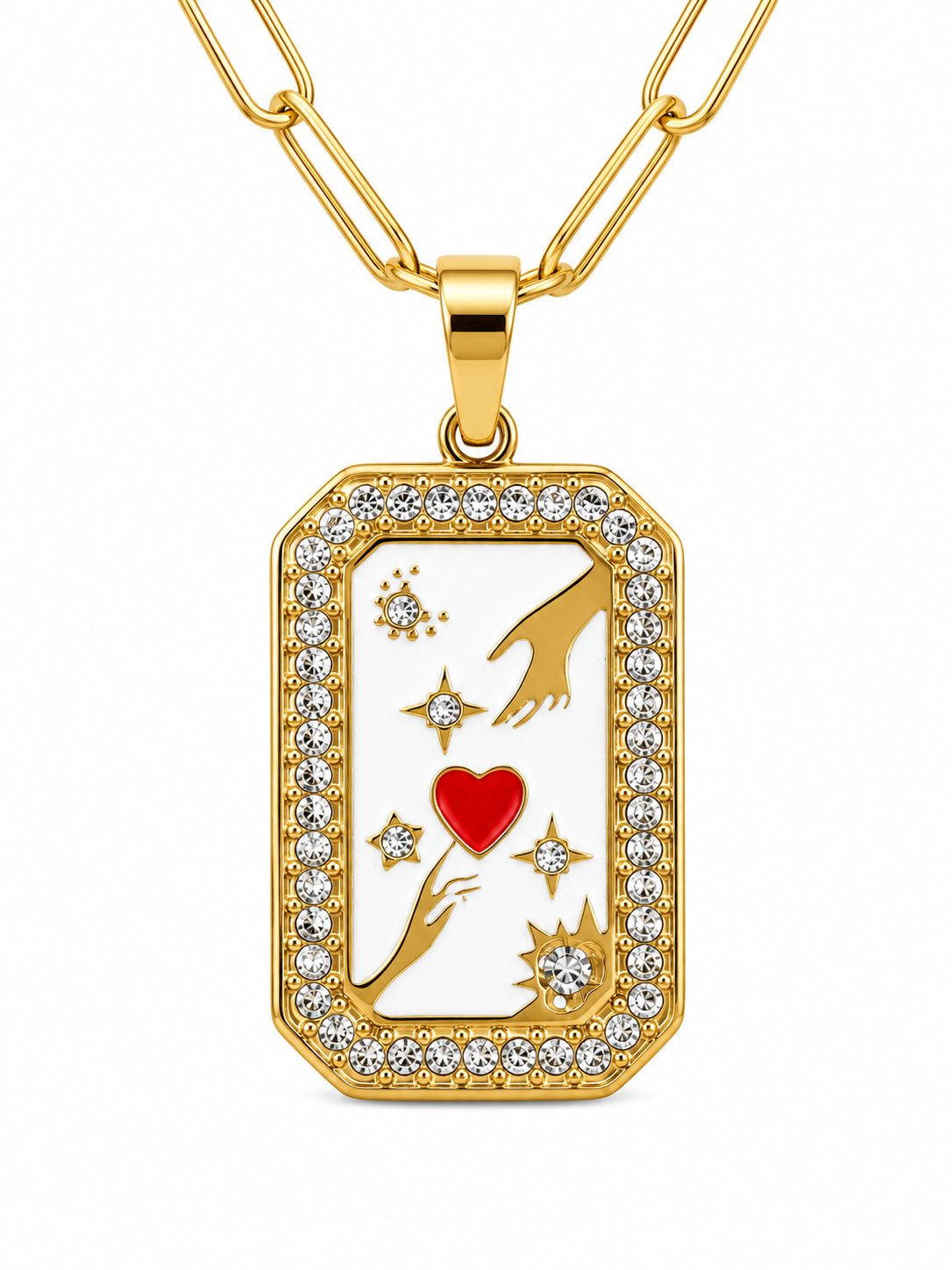 Heart Connection Pendant Necklace1092