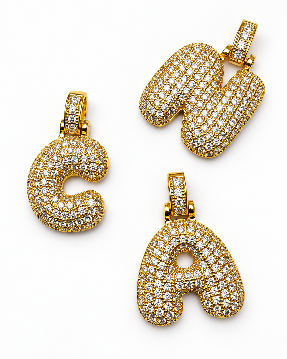 Pavé Initial Pendant Necklace