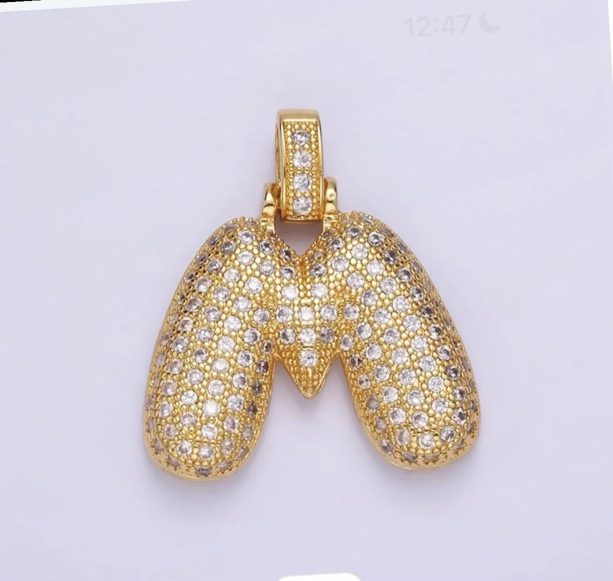 Pavé Initial Pendant Necklace