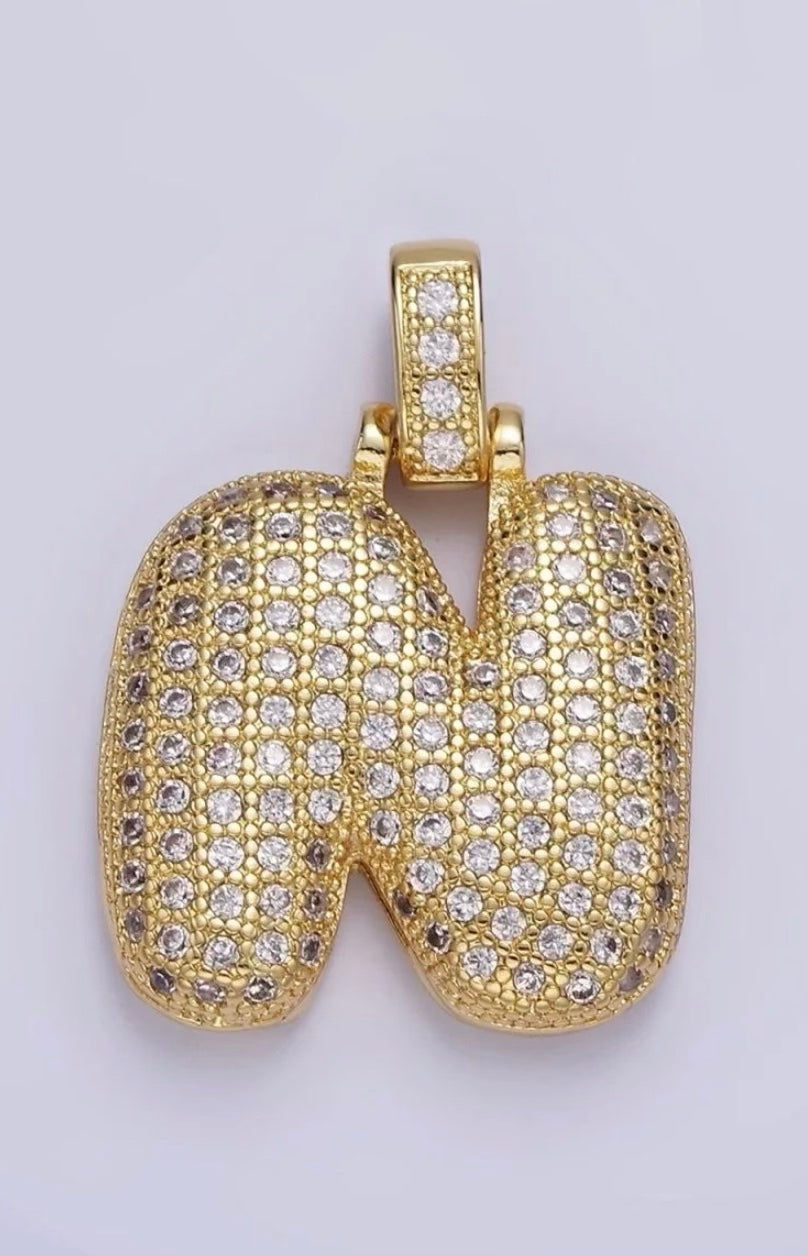 Pavé Initial Pendant Necklace