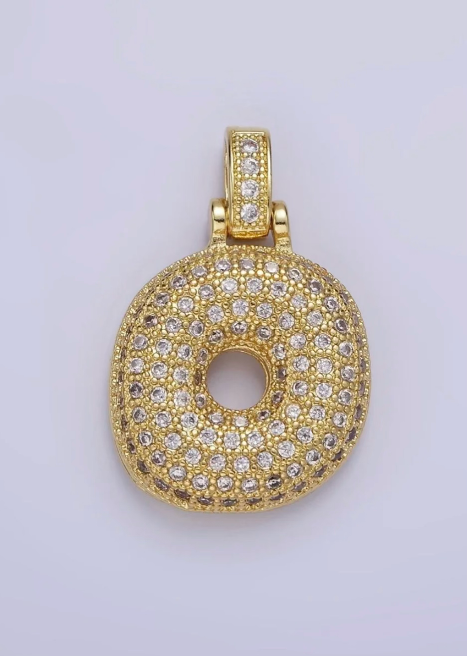 Pavé Initial Pendant Necklace
