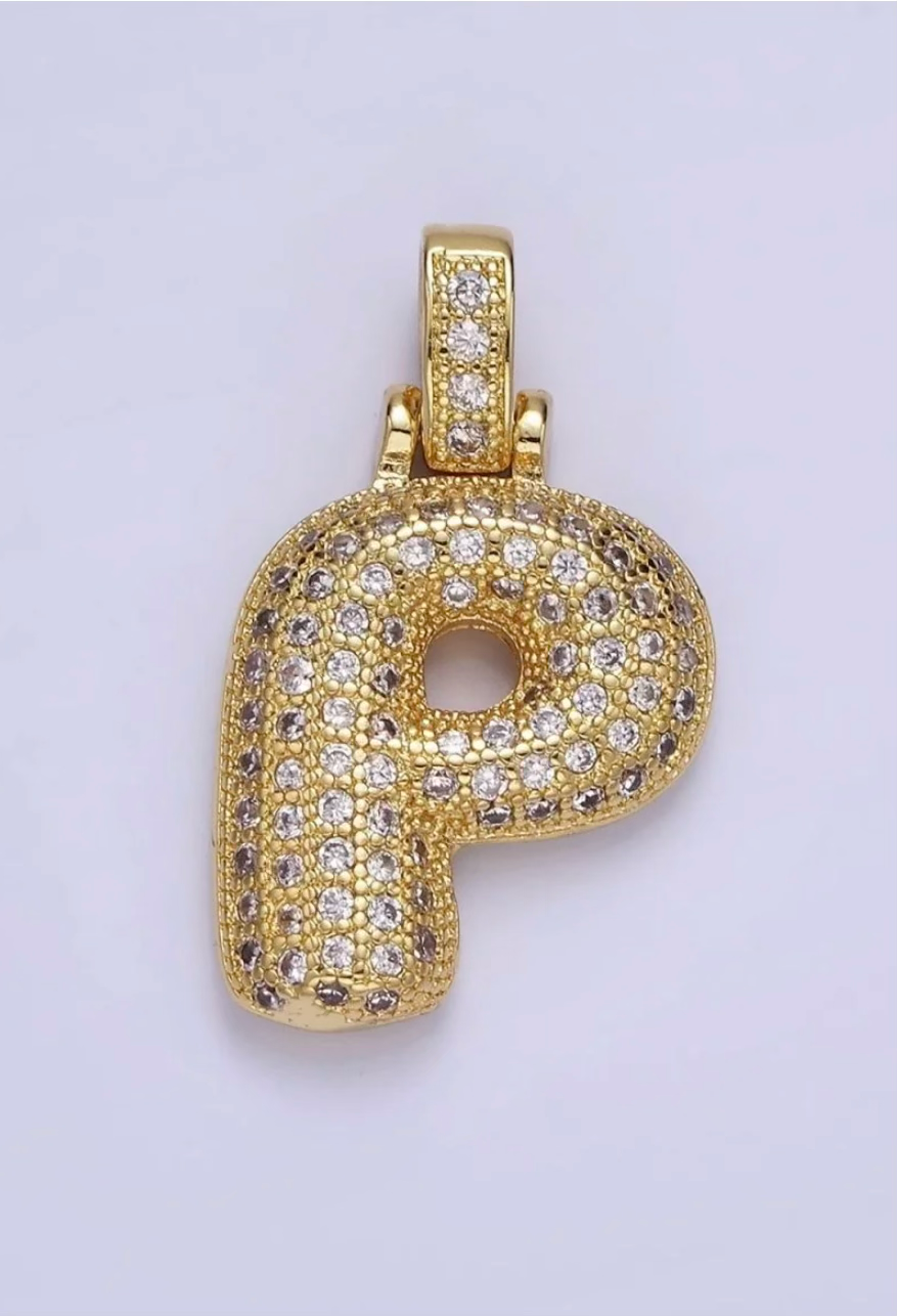Pavé Initial Pendant Necklace