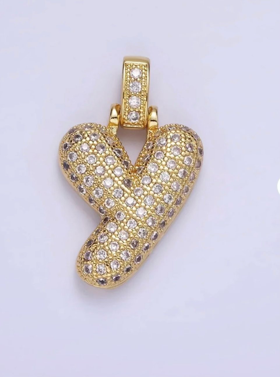 Pavé Initial Pendant Necklace